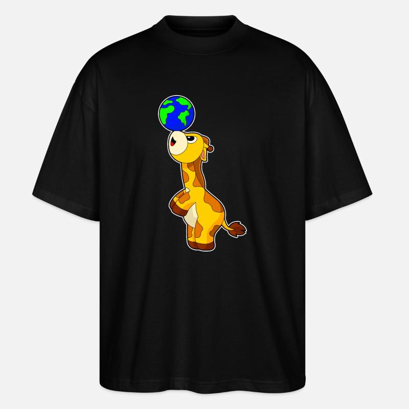 Terre de girafe - T-shirt bio Blaster 2.0 coupe oversize Stanley/Stella Unisexe - noir