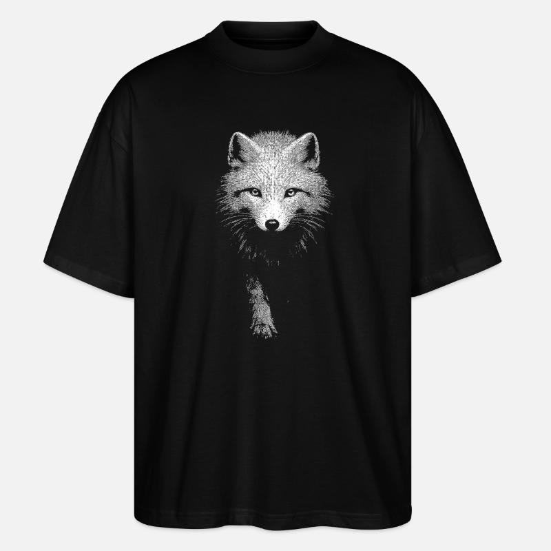 Polarfuchs - Stanley/Stella Oversized Unisex Bio T-Shirt Blaster 2.0 - Schwarz