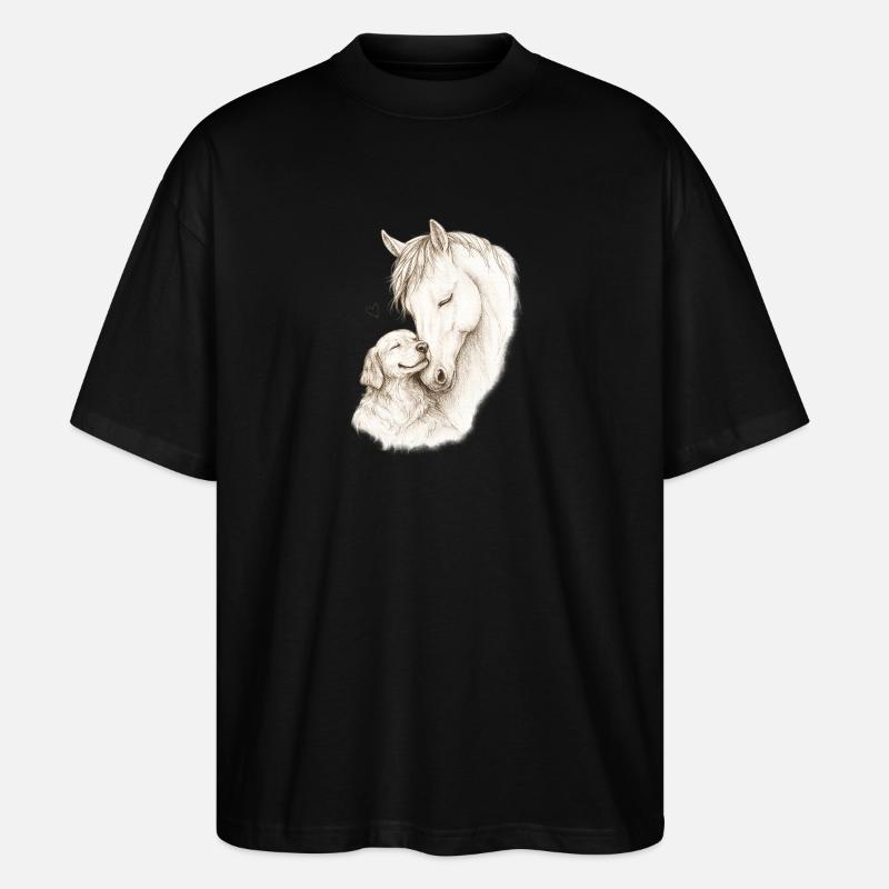 Gentle Souls - Stanley/Stella Oversized Unisex Bio T-Shirt Blaster 2.0 - Schwarz