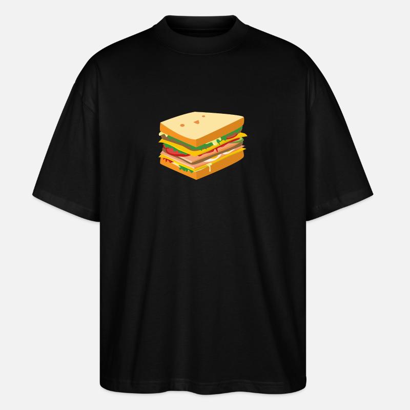 Süßes Sandwich - Stanley/Stella Oversized Unisex Bio T-Shirt Blaster 2.0 - Schwarz
