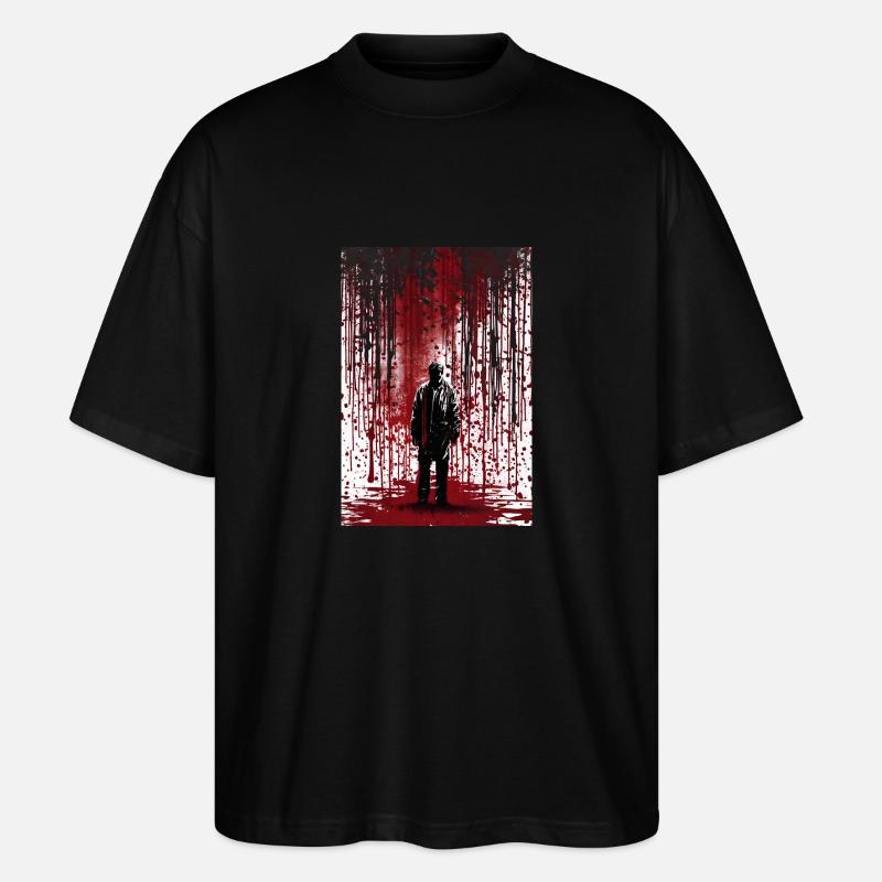 Blutregen - Stanley/Stella Oversized Unisex Bio T-Shirt Blaster 2.0 - Schwarz