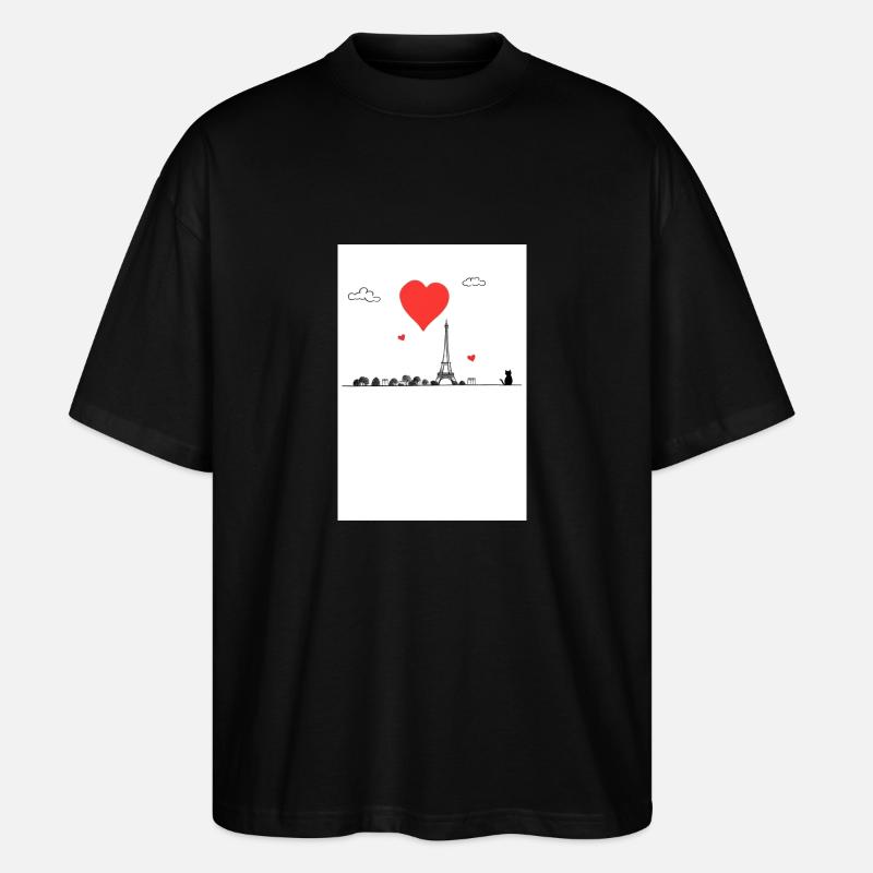 portrait de chat - T-shirt bio Blaster 2.0 coupe oversize Stanley/Stella Unisexe - noir