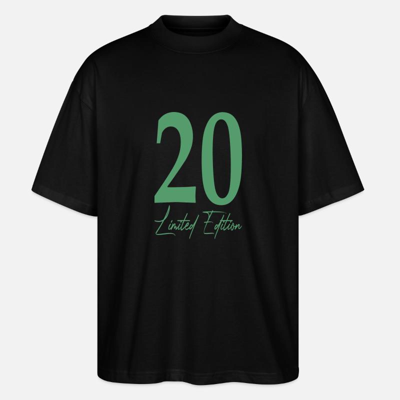 Cadeau d’anniversaire 20e - T-shirt bio Blaster 2.0 coupe oversize Stanley/Stella Unisexe - noir