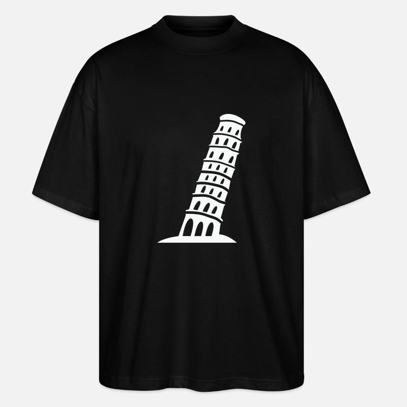 pisa - Stanley/Stella Oversized Unisex Bio T-Shirt Blaster 2.0 - Schwarz