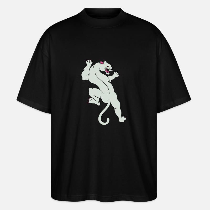 panthère 02 - T-shirt bio Blaster 2.0 coupe oversize Stanley/Stella Unisexe - noir