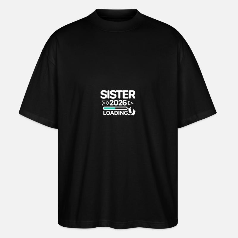 Sister 2026 - Stanley/Stella Oversized Unisex Bio T-Shirt Blaster 2.0 - Schwarz
