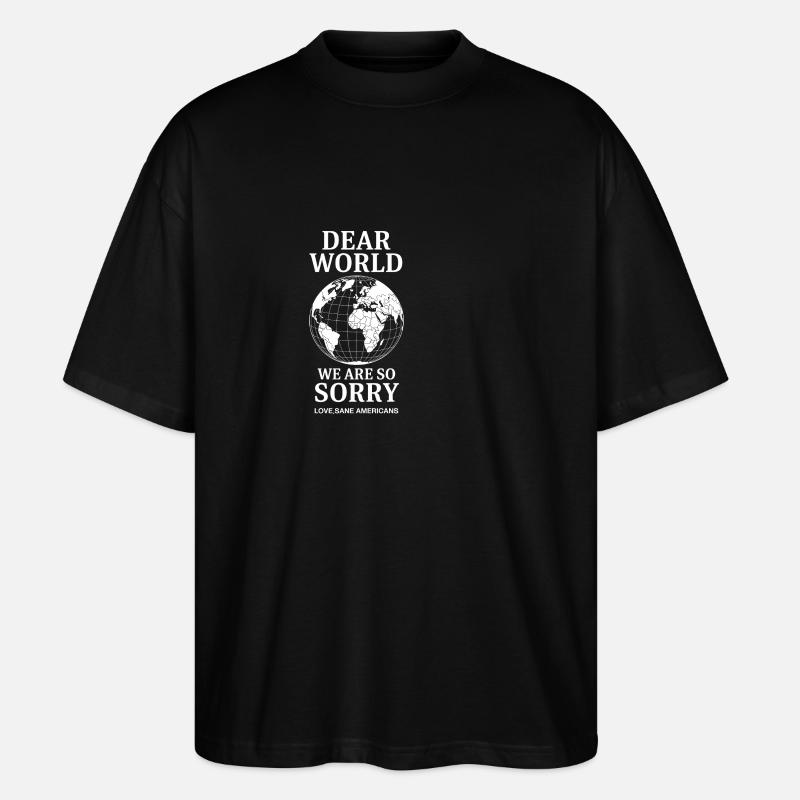 Protestation des États-Unis - T-shirt bio Blaster 2.0 coupe oversize Stanley/Stella Unisexe - noir