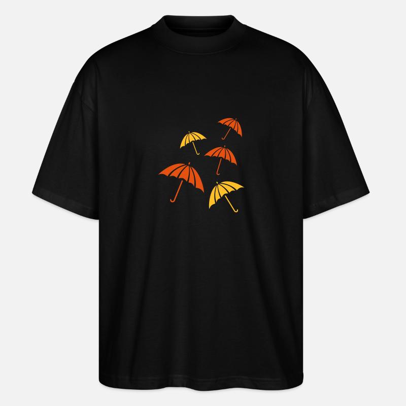 Schirmregen - Stanley/Stella Oversized Unisex Bio T-Shirt Blaster 2.0 - Schwarz