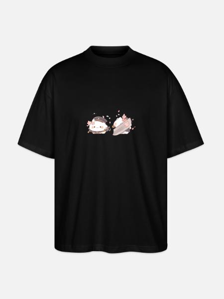 Trop mignon - T-shirt bio Blaster 2.0 coupe oversize Stanley/Stella Unisexe - noir