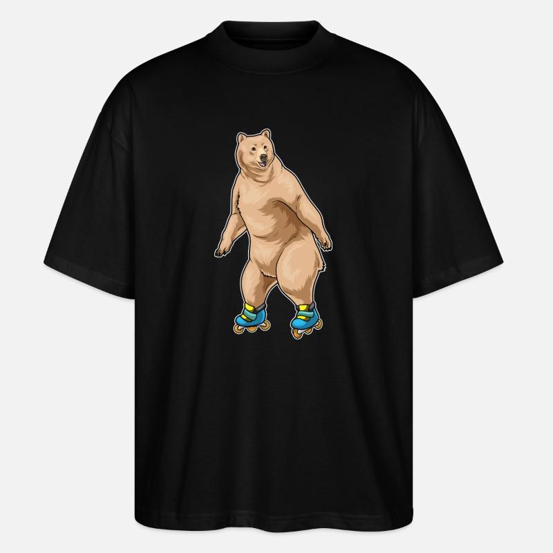 Bär Inline skating Inline skates - Stanley/Stella Oversized Unisex Bio T-Shirt Blaster 2.0 - Schwarz