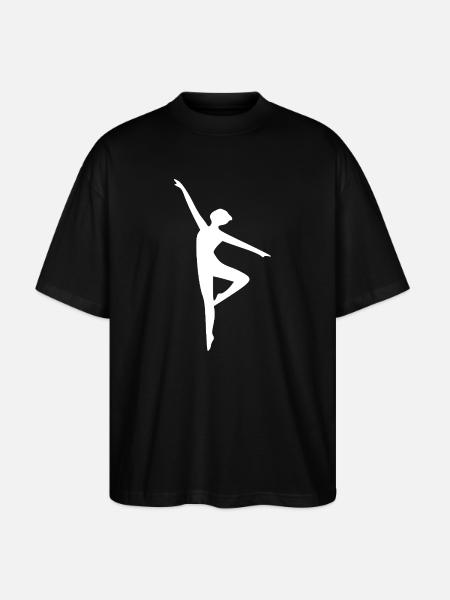 Sport Silhouettes Shadow Figure White - Stanley/Stella Oversized Unisex Organic T-shirt Blaster 2.0 - black
