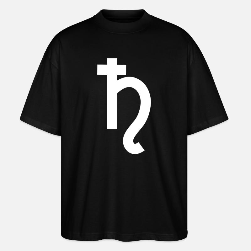 Saturn-Symbol - Stanley/Stella Oversized Unisex Bio T-Shirt Blaster 2.0 - Schwarz
