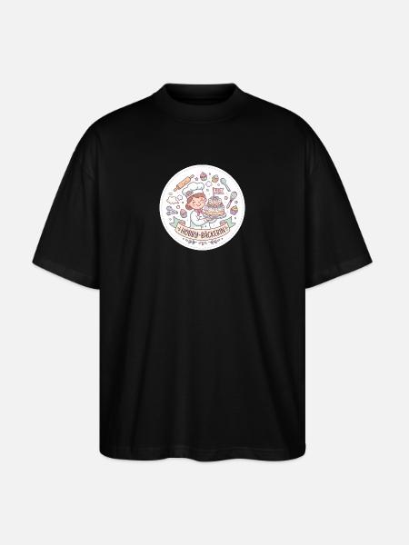 Hobby-Bäckerin Kuchenzauber - Stanley/Stella Oversized Unisex Bio T-Shirt Blaster 2.0 - Schwarz