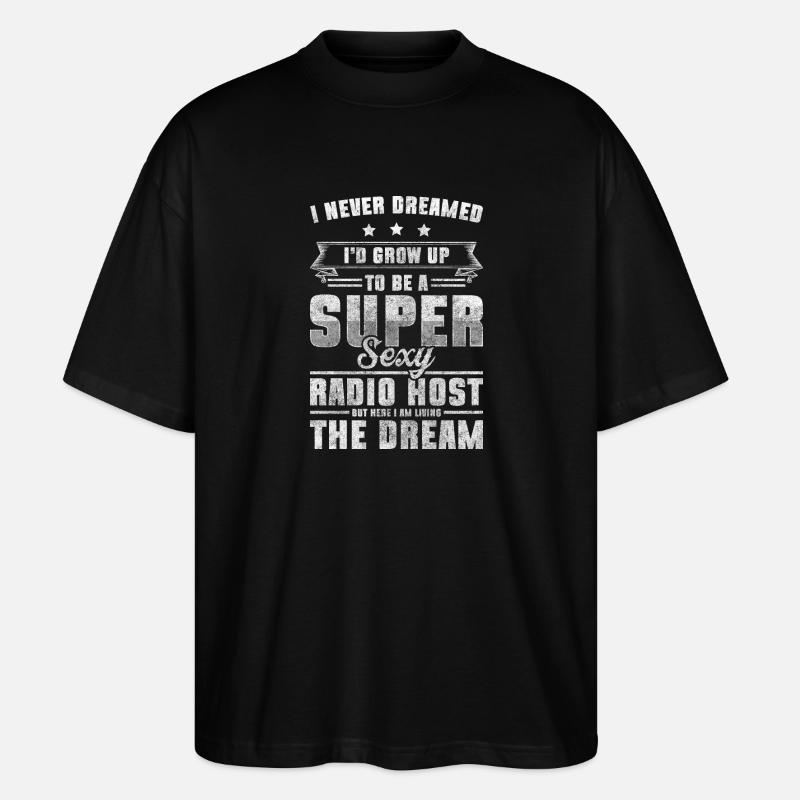 Moderator Beruf Ansage - Stanley/Stella Oversized Unisex Bio T-Shirt Blaster 2.0 - Schwarz