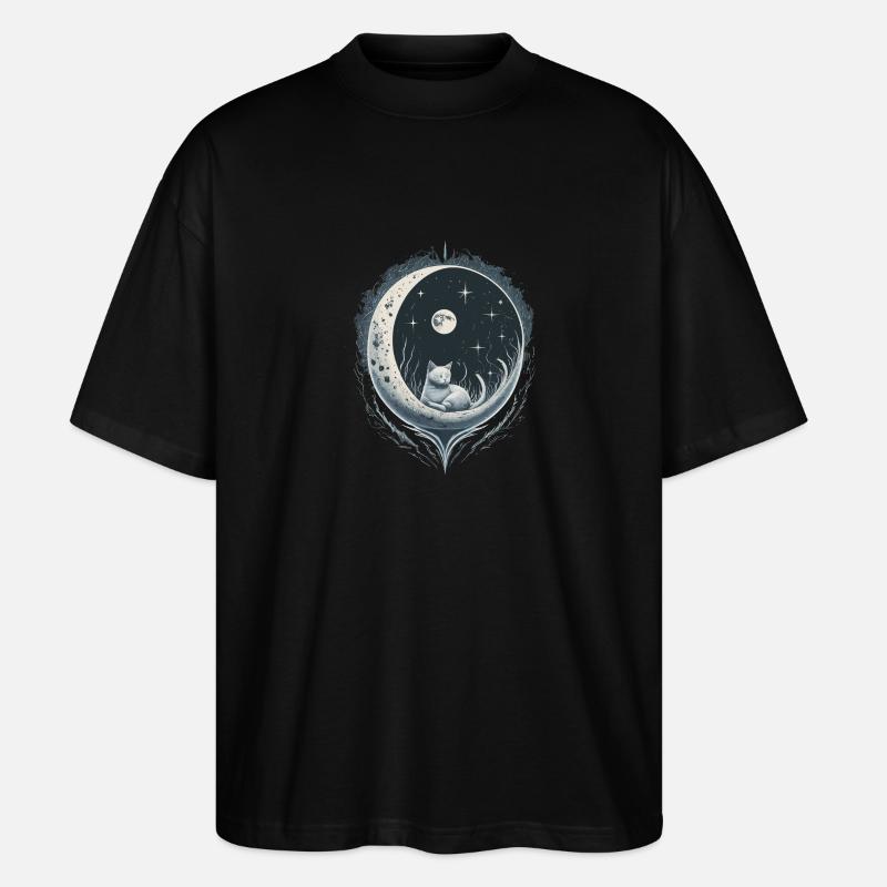 ASTRO-KATZE - Stanley/Stella Oversized Unisex Bio T-Shirt Blaster 2.0 - Schwarz