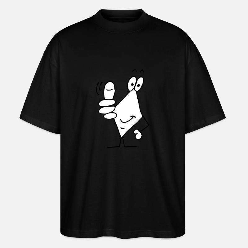 Daumen hoch - Stanley/Stella Oversized Unisex Bio T-Shirt Blaster 2.0 - Schwarz