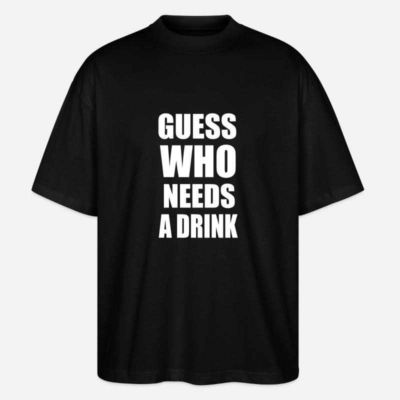 drinks - Stanley/Stella Oversized Unisex Organic T-shirt Blaster 2.0 - black