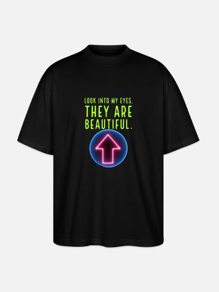 Beautiful eyes - Stanley/Stella Oversized Unisex Bio T-Shirt Blaster 2.0 - Schwarz