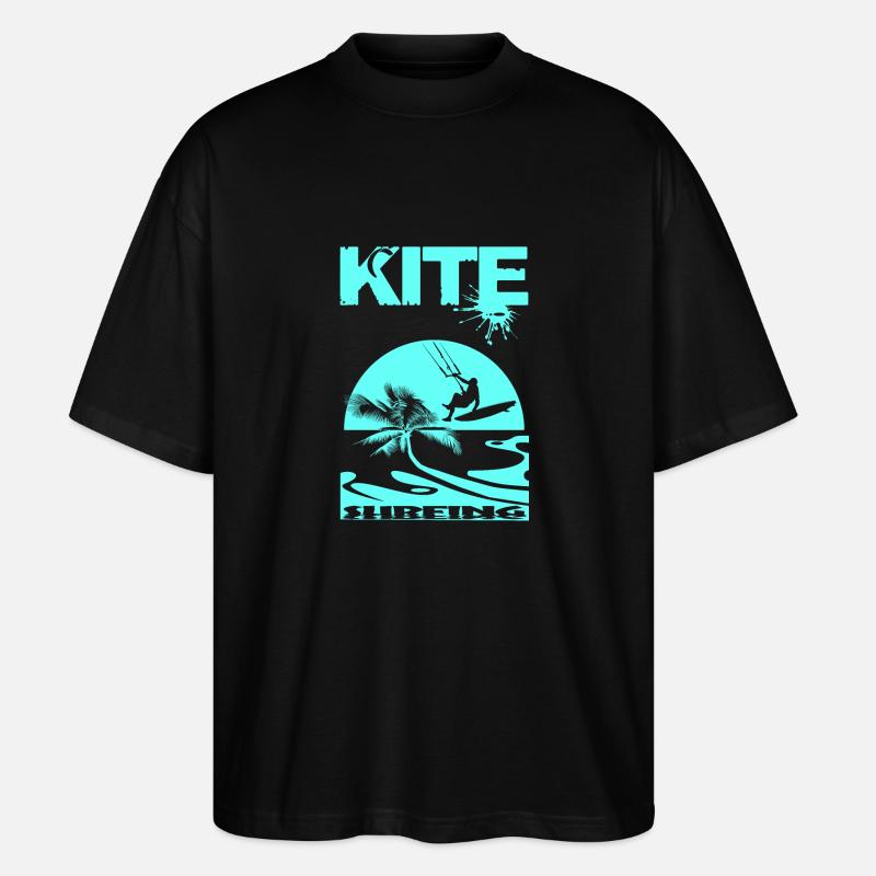Kitesurfing - Stanley/Stella Oversized Unisex Bio T-Shirt Blaster 2.0 - Schwarz