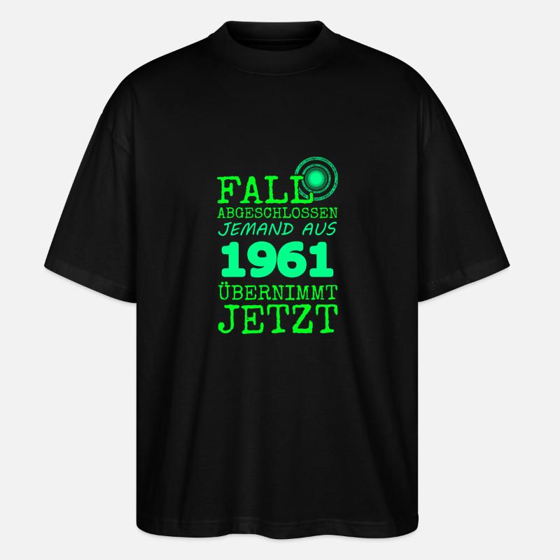 1961 - Stanley/Stella Oversized Unisex Bio T-Shirt Blaster 2.0 - Schwarz