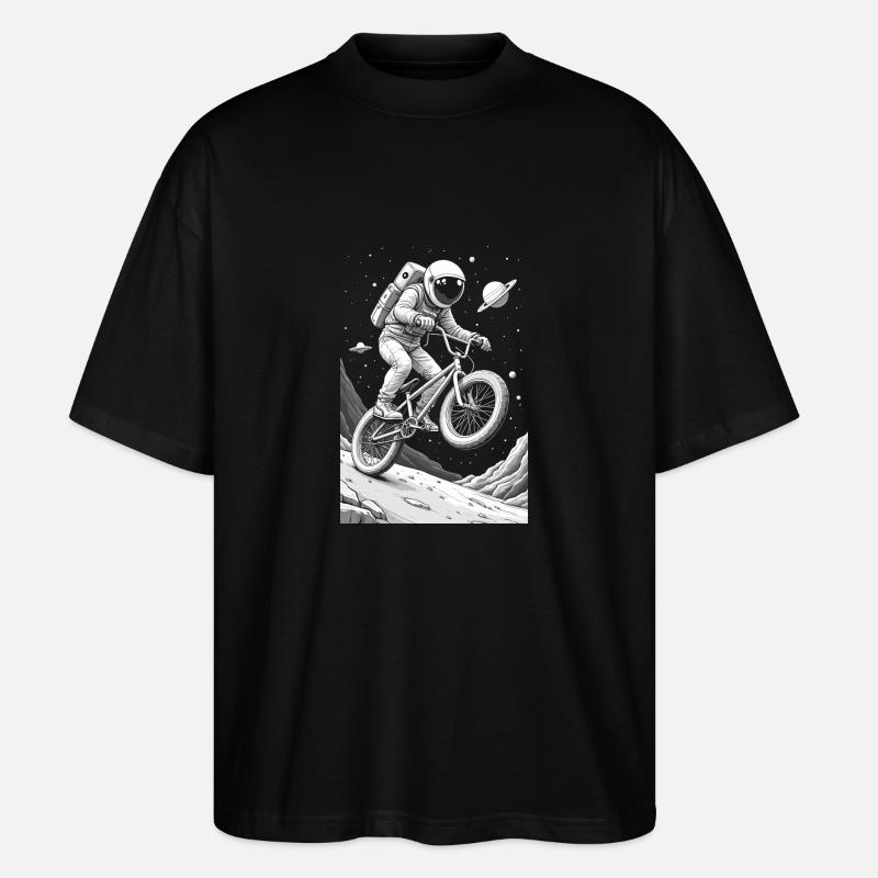 BMX Astronaut - Stanley/Stella Oversized Unisex Bio T-Shirt Blaster 2.0 - Schwarz