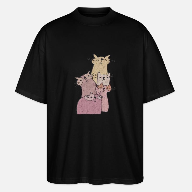 katzen treffen 2 - Stanley/Stella Oversized Unisex Bio T-Shirt Blaster 2.0 - Schwarz