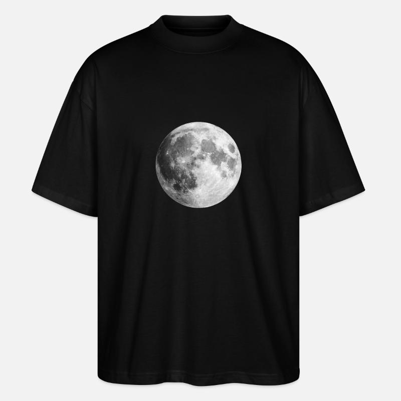 Vollmond Geschenkidee - Stanley/Stella Oversized Unisex Bio T-Shirt Blaster 2.0 - Schwarz