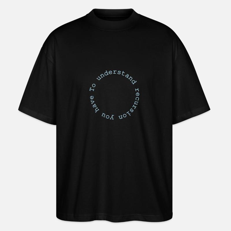 récursion - T-shirt bio Blaster 2.0 coupe oversize Stanley/Stella Unisexe - noir