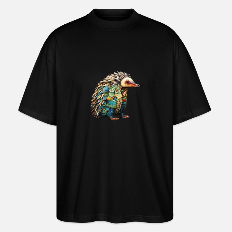 Australien - Ameisenigel - Stanley/Stella Oversized Unisex Bio T-Shirt Blaster 2.0 - Schwarz