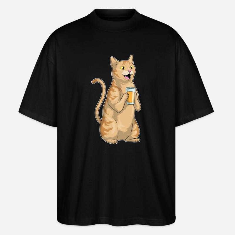 Jus de chat - T-shirt bio Blaster 2.0 coupe oversize Stanley/Stella Unisexe - noir