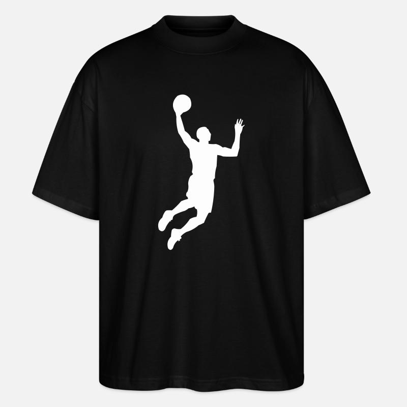 basketball_silhouette - T-shirt bio Blaster 2.0 coupe oversize Stanley/Stella Unisexe - noir