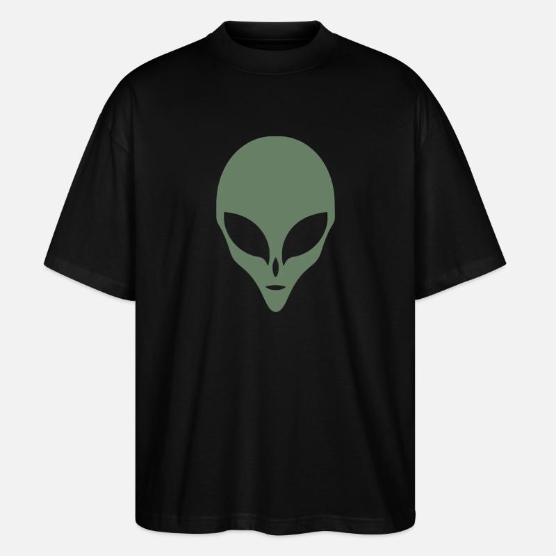 Alien Silhouette Head Face - T-shirt bio Blaster 2.0 coupe oversize Stanley/Stella Unisexe - noir
