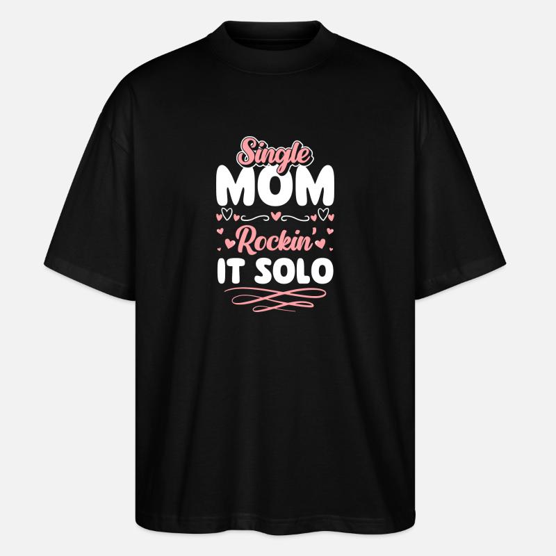 L’amour de l’équipe monoparentale - T-shirt bio Blaster 2.0 coupe oversize Stanley/Stella Unisexe - noir