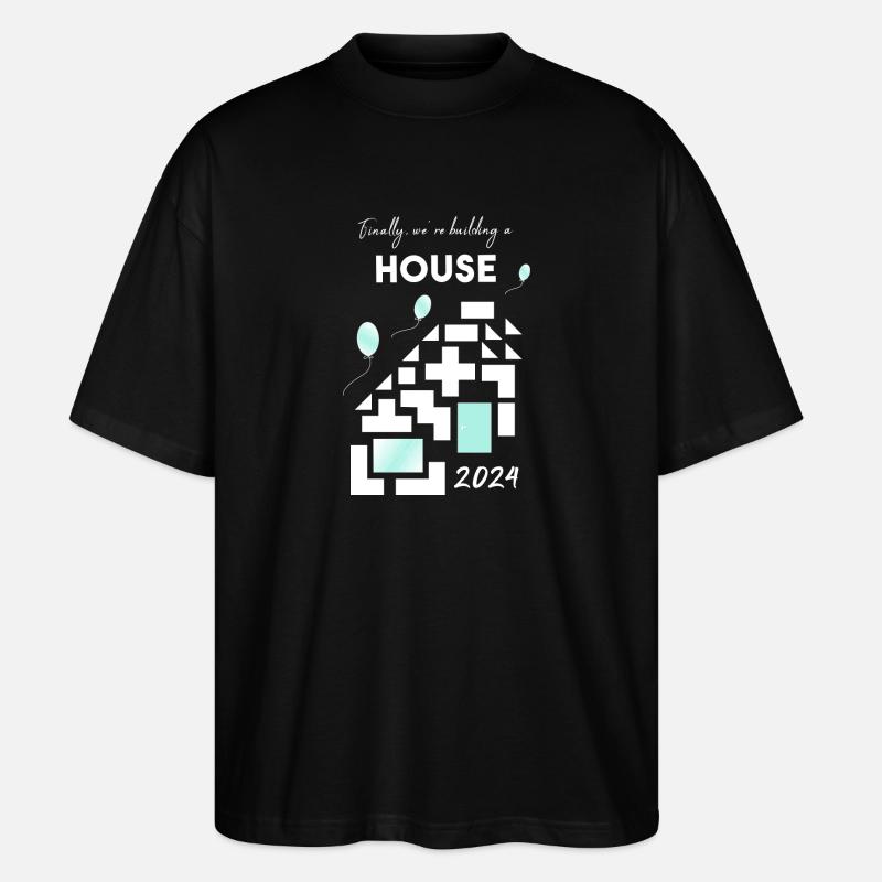 Construire une maison maison - T-shirt bio Blaster 2.0 coupe oversize Stanley/Stella Unisexe - noir