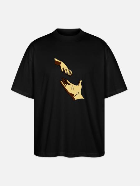 Provide rich hand - Stanley/Stella Oversized Unisex Organic T-shirt Blaster 2.0 - black