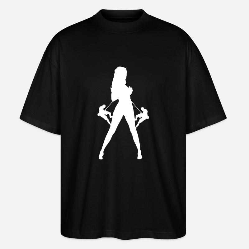 Klettern - Stanley/Stella Oversized Unisex Bio T-Shirt Blaster 2.0 - Schwarz