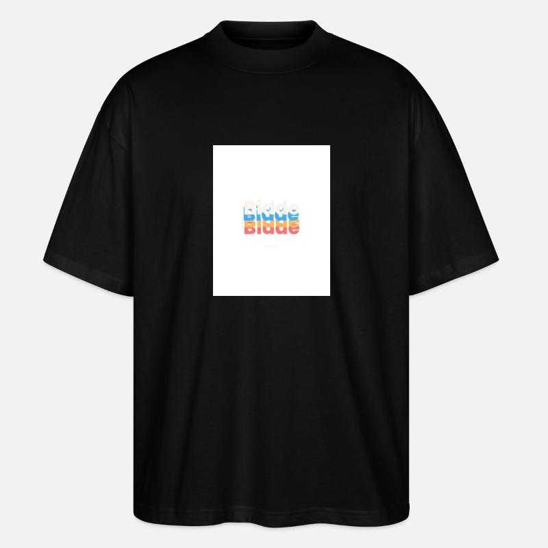 Bidde - Stanley/Stella Oversized Unisex Organic T-shirt Blaster 2.0 - black