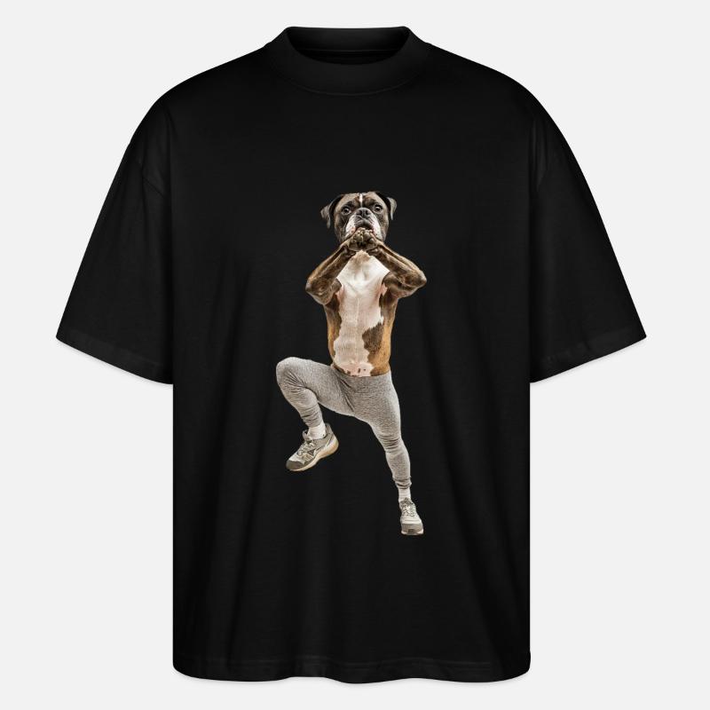 Boxer - Stanley/Stella Oversized Unisex Bio T-Shirt Blaster 2.0 - Schwarz