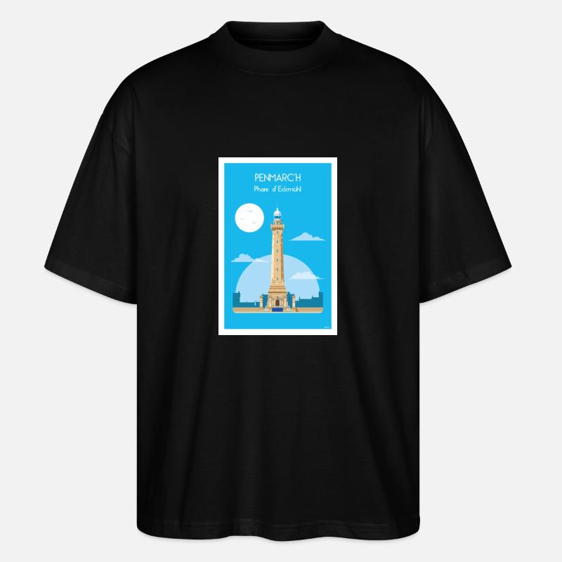 PHARE D’ ECKMüHL - T-shirt bio Blaster 2.0 coupe oversize Stanley/Stella Unisexe - noir