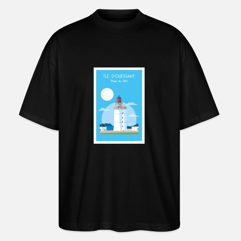 PHARE DU STIFF - T-shirt bio Blaster 2.0 coupe oversize Stanley/Stella Unisexe - noir