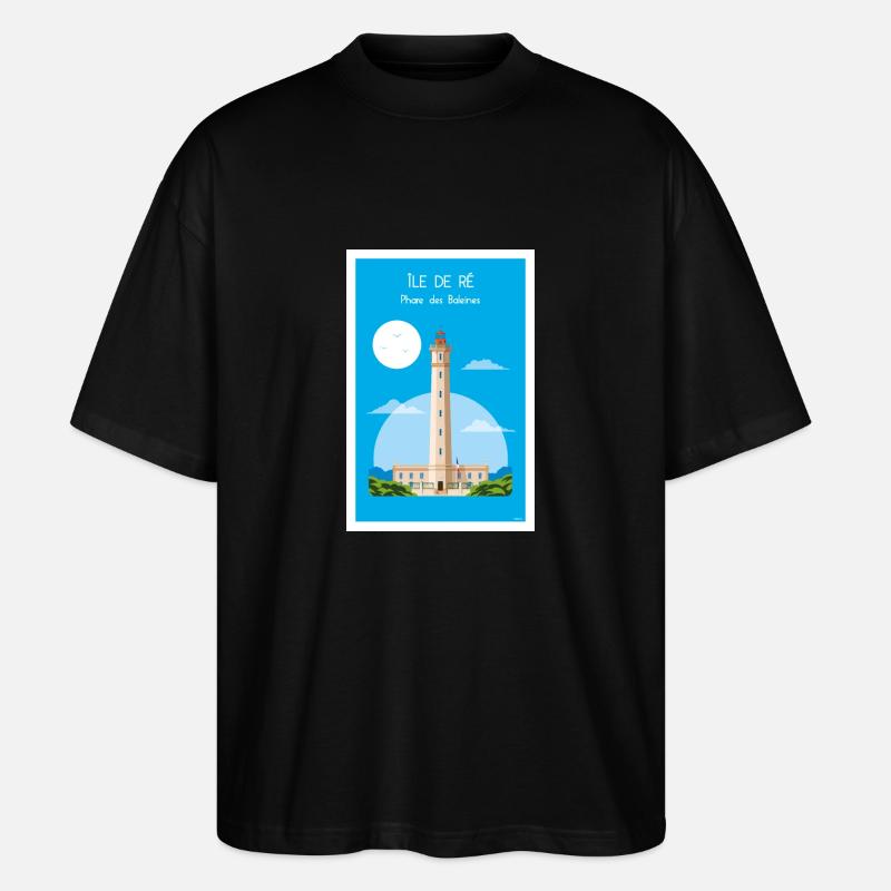 WAL-LEUCHTTURM - Stanley/Stella Oversized Unisex Bio T-Shirt Blaster 2.0 - Schwarz