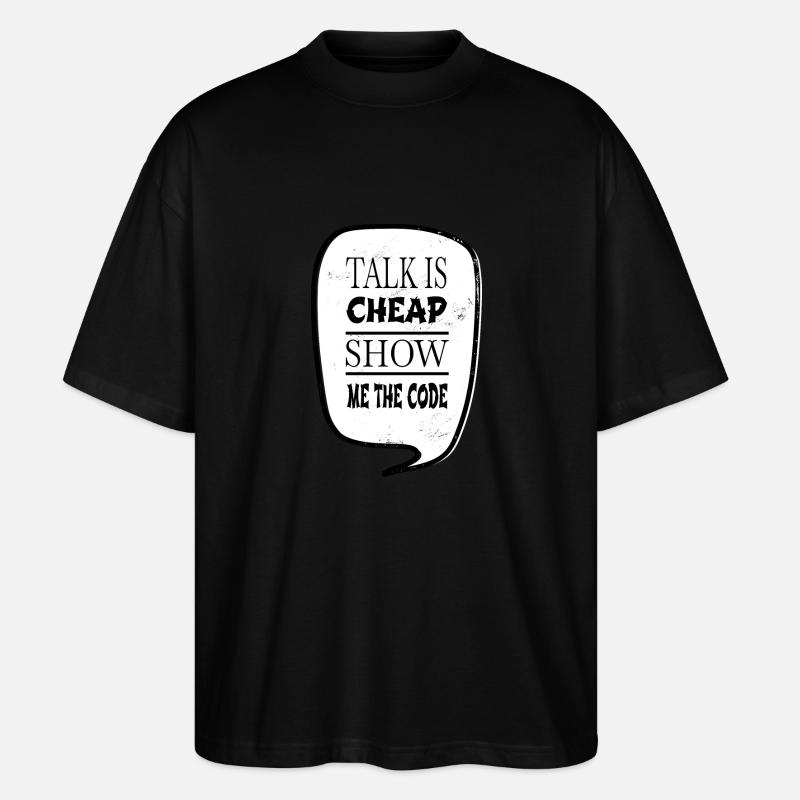 present coding software development - Stanley/Stella Oversized Unisex Bio T-Shirt Blaster 2.0 - Schwarz