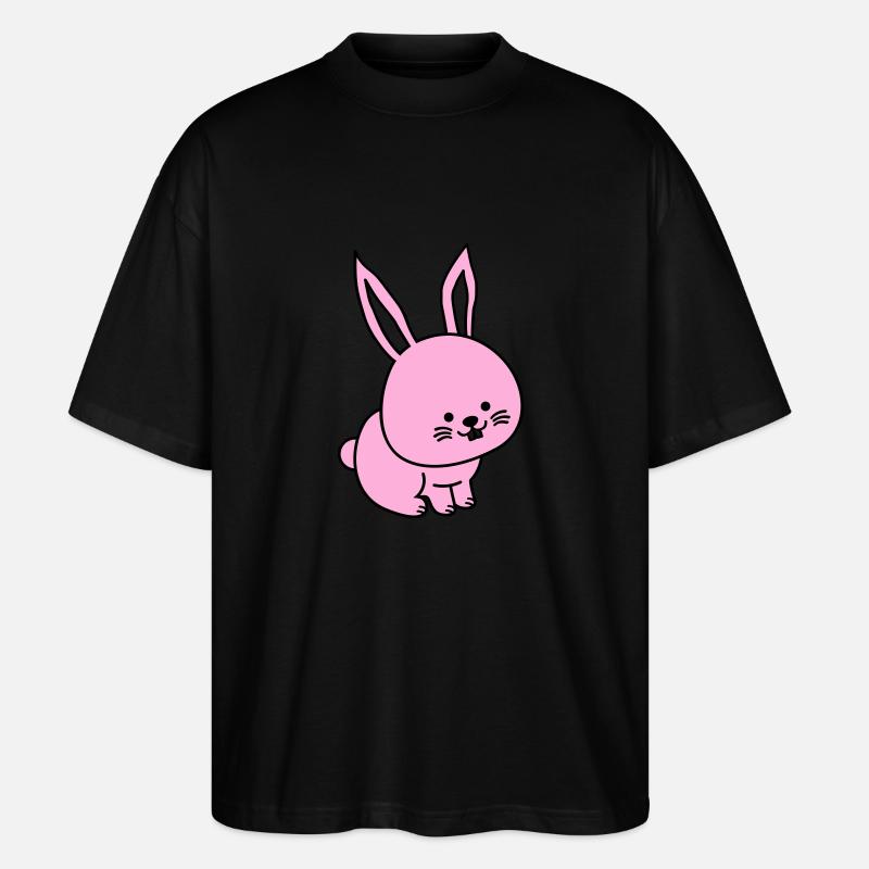 hare - Stanley/Stella Oversized Unisex Organic T-shirt Blaster 2.0 - black