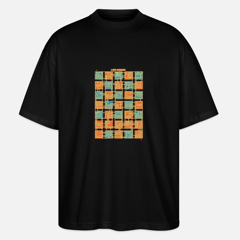 Laby-Quadrat - Stanley/Stella Oversized Unisex Bio T-Shirt Blaster 2.0 - Schwarz