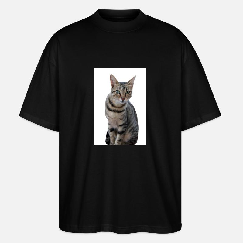 Chat chat noir chaton - T-shirt bio Blaster 2.0 coupe oversize Stanley/Stella Unisexe - noir