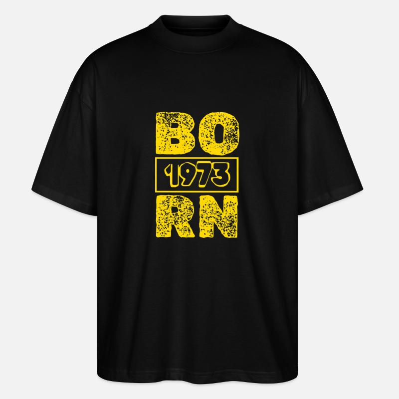 1973 - Stanley/Stella Oversized Unisex Bio T-Shirt Blaster 2.0 - Schwarz