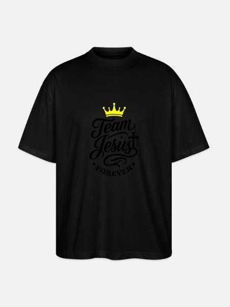 L’Équipe Jésus dicte - T-shirt bio Blaster 2.0 coupe oversize Stanley/Stella Unisexe - noir