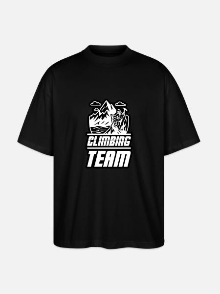 Bergsteiger Team - Stanley/Stella Oversized Unisex Bio T-Shirt Blaster 2.0 - Schwarz