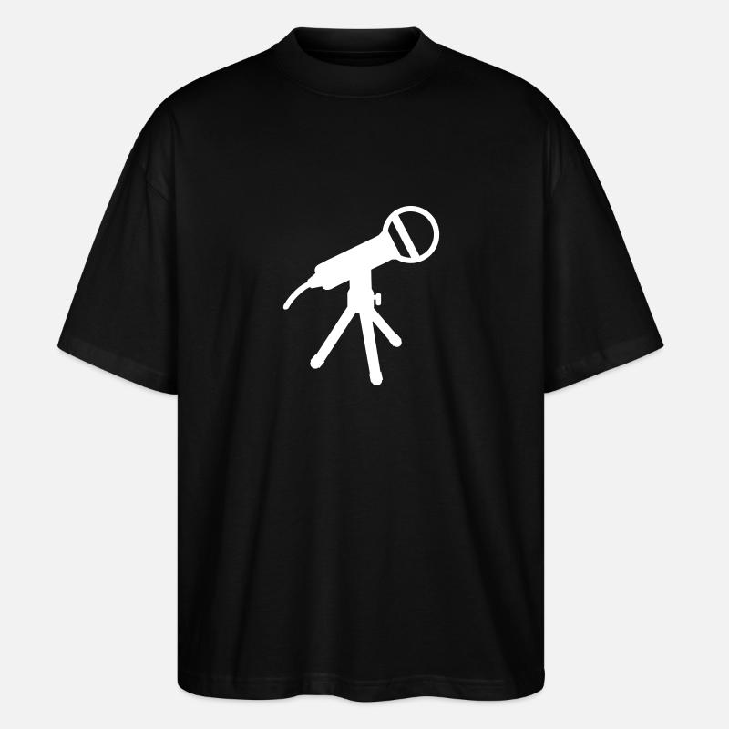 Mikrofon - Stanley/Stella Oversized Unisex Bio T-Shirt Blaster 2.0 - Schwarz