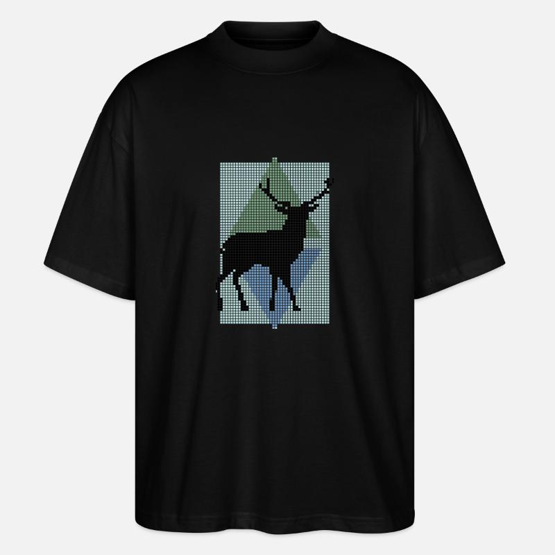 Hirsch - Stanley/Stella Oversized Unisex Bio T-Shirt Blaster 2.0 - Schwarz